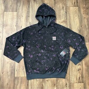 Vision Street Wear Fleece Hoodie men’s size M Purple Black